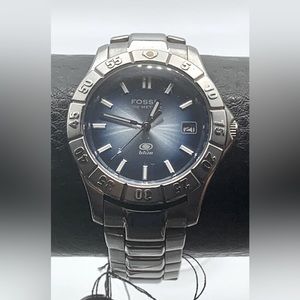 Fossil Blue stainless steel men’s quartz watch AM-3725